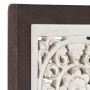 Brown and white MDF hand carved wall panel 60x60x1.5 cm by vidaXL, Wall covering - Ref: Foro24-321654, Price: 34,78 €, Discou...