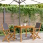 Garden chairs 2 units solid acacia wood and anthracite fabric by , Garden chairs - Ref: Foro24-367670, Price: 127,61 €, Disco...