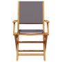 Garden chairs 2 units solid acacia wood and anthracite fabric by , Garden chairs - Ref: Foro24-367670, Price: 127,61 €, Disco...