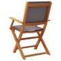 Garden chairs 2 units solid acacia wood and anthracite fabric by , Garden chairs - Ref: Foro24-367670, Price: 127,61 €, Disco...