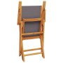 Garden chairs 2 units solid acacia wood and anthracite fabric by , Garden chairs - Ref: Foro24-367670, Price: 127,99 €, Disco...