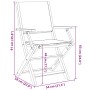 Garden chairs 2 units solid acacia wood and anthracite fabric by , Garden chairs - Ref: Foro24-367670, Price: 127,99 €, Disco...