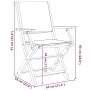 Sillas de jardín 2 uds madera maciza acacia y tela antracita by , Garden chairs - Ref: Foro24-367670, Price: 133,89 €, Discou...
