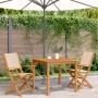 Gartenstühle 2 Stk. massives Akazienholz und beiger Stoff von , Gartenstühle - Ref: Foro24-367672, Preis: 127,61 €, Rabatt: %