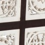 Brown and white MDF hand carved wall panel 60x60x1.5 cm by vidaXL, Wall covering - Ref: Foro24-321654, Price: 34,78 €, Discou...