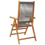 Reclining garden chairs 4 pcs solid acacia wood gray by , Garden chairs - Ref: Foro24-3214532, Price: 323,06 €, Discount: %