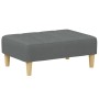 Sofá cama de 2 plazas con taburete tela gris oscuro de , Sofás - Ref: Foro24-3258089, Precio: 321,98 €, Descuento: %