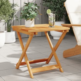 Folding garden table made of solid acacia wood 50x50x50 cm by , Garden tables - Ref: Foro24-364893, Price: 46,06 €, Discount: %