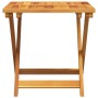 Folding garden table made of solid acacia wood 50x50x50 cm by , Garden tables - Ref: Foro24-364893, Price: 46,06 €, Discount: %