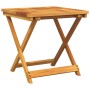 Folding garden table made of solid acacia wood 50x50x50 cm by , Garden tables - Ref: Foro24-364893, Price: 46,06 €, Discount: %