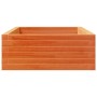 Jardinera madera maciza de pino marrón cera 110x60x23 cm de , Maceteros y jardineras - Ref: Foro24-847240, Precio: 80,99 €, D...