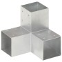 Conectores de postes en Y 4 uds metal galvanizado 91x91 mm de , Postes de cerca - Ref: Foro24-145474, Precio: 39,26 €, Descue...