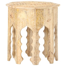 Mesa auxiliar de madera maciza de mango Ø48 cm de vidaXL, Mesas auxiliares - Ref: Foro24-320372, Precio: 154,99 €, Descuento: %