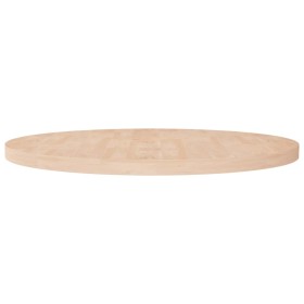 Round oak wood table top untreated Ø90x4 cm by , Table tops - Ref: Foro24-342913, Price: 175,68 €, Discount: %