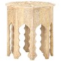 Mesa auxiliar de madera maciza de mango Ø48 cm de vidaXL, Mesas auxiliares - Ref: Foro24-320372, Precio: 154,99 €, Descuento: %