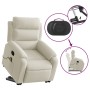 Sillón reclinable de masaje elevable terciopelo crema de , Sillones - Ref: Foro24-3205112, Precio: 328,41 €, Descuento: %