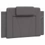 Estructura de cama con cabecero cuero sintético gris 90x190 cm de , Camas y somieres - Ref: Foro24-3208064, Precio: 146,99 €,...