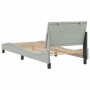 Estructura de cama con cabecero terciopelo gris claro 90x190 cm de , Camas y somieres - Ref: Foro24-3207819, Precio: 140,71 €...