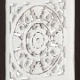 Brown and white MDF hand carved wall panel 40x40x1.5 cm by vidaXL, Wall covering - Ref: Foro24-321653, Price: 23,11 €, Discou...