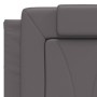 Estructura cama con luces LED cuero sintético gris 140x190 cm de , Camas y somieres - Ref: Foro24-3214018, Precio: 200,99 €, ...