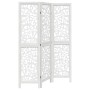 Three-panel solid Paulownia wood room divider screen in white. by , Room dividers - Ref: Foro24-358733, Price: 78,86 €, Disco...