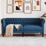 Zweiplätziges Chesterfield-Sofa aus blauem Stoff. von , Sofas - Ref: Foro24-372553, Preis: 274,40 €, Rabatt: %