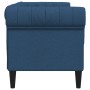 Sofá Chesterfield de 2 plazas tela azul de , Sofás - Ref: Foro24-372553, Precio: 274,40 €, Descuento: %