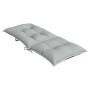 Cushions for high back chair 4 pcs light gray melange fabric by , Cushions for chairs and sofas - Ref: Foro24-4002347, Price:...