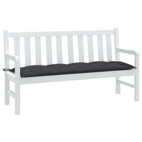 Kissen für Gartenbank, grauer Anthrazit-Melange-Stoff, 150x50x7 cm. von , Kissen für Stühle und Sofas - Ref: Foro24-4002552, ...