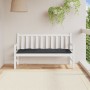 Kissen für Gartenbank, grauer Anthrazit-Melange-Stoff, 150x50x7 cm. von , Kissen für Stühle und Sofas - Ref: Foro24-4002552, ...