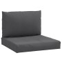 Kissen für Palettensofa, 2 Stück, anthrazitgraues Melange-Gewebe. von , Kissen für Stühle und Sofas - Ref: Foro24-4002640, Pr...