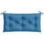 Cushions for garden bench 2 units blue melange fabric 100x50x7 cm by , Cushions for chairs and sofas - Ref: Foro24-4002590, P...