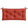 Cushions for garden bench 2 units red melange fabric 100x50x7 cm by , Cushions for chairs and sofas - Ref: Foro24-4002592, Pr...