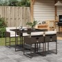 Garden dining set, 5 pieces, with brown synthetic rattan cushions. by , Garden sets - Ref: Foro24-3278024, Price: 367,92 €, D...