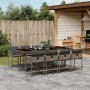 Garden dining set 9 pieces and gray synthetic rattan cushions by , Garden sets - Ref: Foro24-3278047, Price: 733,04 €, Discou...