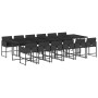 Garden dining set with 13-piece black synthetic rattan cushions by , Garden sets - Ref: Foro24-3278070, Price: 1,00 €, Discou...