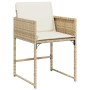 Garten-Essgruppe 9-teilig mit Kissen aus synthetischem Rattan in Beige. von , Gartensets - Ref: Foro24-3278085, Preis: 480,53...