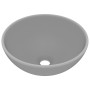 Lavabo de lujo redondo cerámica gris claro mate 32,5x14 cm de vidaXL, Lavabos - Ref: Foro24-146971, Precio: 55,99 €, Descuent...