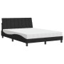 Cama con colchón terciopelo negro 140x190 cm de , Camas y somieres - Ref: Foro24-3208594, Precio: 370,09 €, Descuento: %