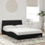 Cama con colchón terciopelo negro 140x190 cm de , Camas y somieres - Ref: Foro24-3208594, Precio: 370,09 €, Descuento: %