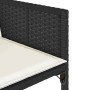 Garden chairs with cushions, 4 units, black synthetic rattan by , Garden chairs - Ref: Foro24-4007475, Price: 209,84 €, Disco...