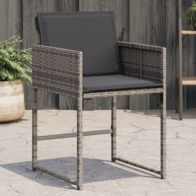 Gartensofas mit 4 Stück Kissen aus grauem synthetischem Rattan von , Gartenstühle - Ref: Foro24-4007477, Preis: 216,99 €, Rab...