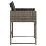 Garden armchairs with 4 synthetic rattan gray cushions by , Garden chairs - Ref: Foro24-4007477, Price: 216,99 €, Discount: %