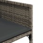 Gartensofas mit 4 Stück Kissen aus grauem synthetischem Rattan von , Gartenstühle - Ref: Foro24-4007477, Preis: 216,26 €, Rab...