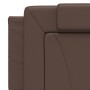 Cabecero de cama acolchado cuero sintético marrón 160 cm de , Cabeceros y pies de cama - Ref: Foro24-374799, Precio: 49,33 €,...