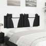 Padded headboard in black and white synthetic leather, 160 cm. by , Headboards and footboards - Ref: Foro24-374802, Price: 49...