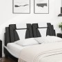 Padded headboard in black and white synthetic leather, 160 cm. by , Headboards and footboards - Ref: Foro24-374802, Price: 49...