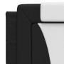 Padded headboard in black and white synthetic leather, 160 cm. by , Headboards and footboards - Ref: Foro24-374802, Price: 49...