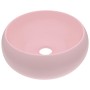 Luxury round matte pink ceramic sink 40x15 cm by vidaXL, Sinks - Ref: Foro24-146999, Price: 86,52 €, Discount: %