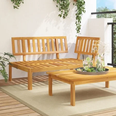 Ecksofa aus Paletten für den Garten, massives Akazienholz. von , Outdoor-Sofas - Ref: Foro24-365844, Preis: 158,50 €, Rabatt: %